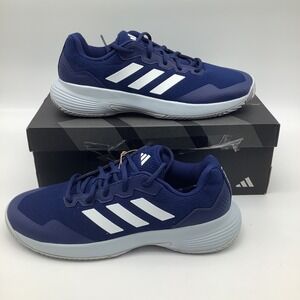 Adidas GameCourt‎ 2 M Tennis Shoes Blue White Mens Size 9.5 New IE1112